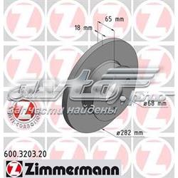 600320320 Zimmermann disco do freio dianteiro