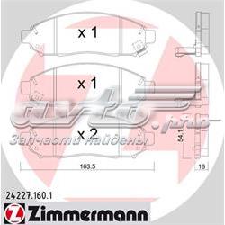 242271601 Zimmermann sapatas do freio dianteiras de disco