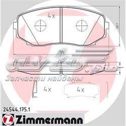 245441751 Zimmermann sapatas do freio dianteiras de disco