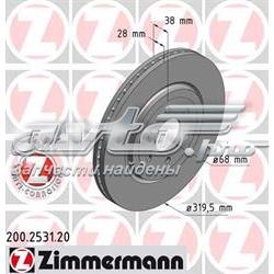 200253120 Zimmermann disco do freio dianteiro