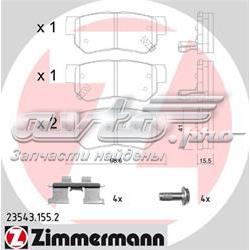 23543.155.2 Zimmermann sapatas do freio traseiras de disco