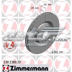 230238020 Zimmermann disco do freio dianteiro