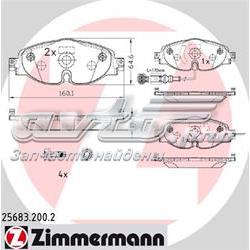 256832002 Zimmermann sapatas do freio dianteiras de disco