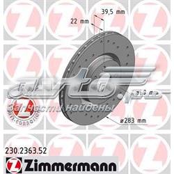 230236352 Zimmermann disco do freio dianteiro