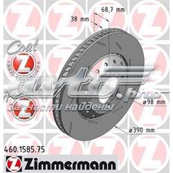 Передние тормозные диски 460158575 Zimmermann
