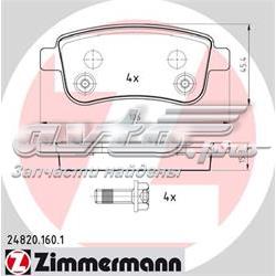 248201601 Zimmermann sapatas do freio traseiras de disco