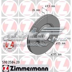 590258420 Zimmermann disco do freio dianteiro