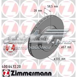 400647220 Zimmermann disco do freio dianteiro