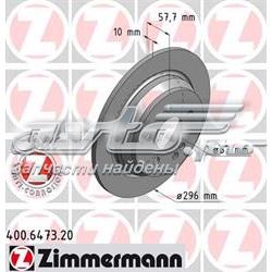Задний тормозной диск Zimmermann 400647320 цена, от 42.45 USD