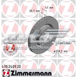 470240920 Zimmermann disco do freio dianteiro