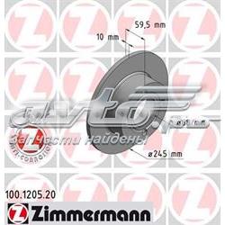 100120520 Zimmermann disco do freio traseiro