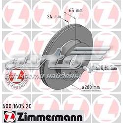 600160520 Zimmermann disco do freio dianteiro