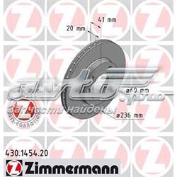 430.1454.20 Zimmermann disco do freio dianteiro