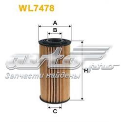 WL7478 WIX filtro de óleo