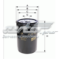 WL7123 WIX Масляный фильтр двигателя