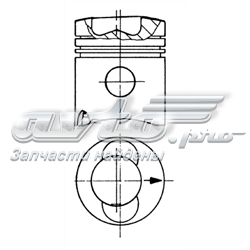 42520098 Fiat/Alfa/Lancia pistão do kit para 1 cilindro, std