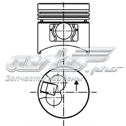 40058600 Kolbenschmidt pistão do kit para 1 cilindro, std