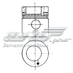 93831600 Kolbenschmidt pistão do kit para 1 cilindro, std