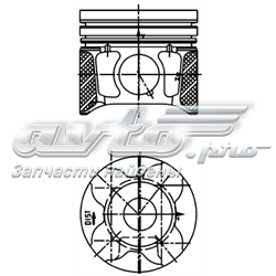 Поршня, 2-й ремонт (+0,50) 40179610 KOLBENSCHMIDT