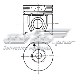 Поршень на 1 цилиндр 92189600 Kolbenschmidt