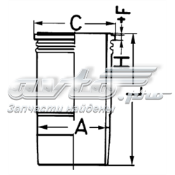 Гільза циліндра 89389110 KOLBENSCHMIDT