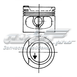 93875600 Kolbenschmidt pistão do kit para 1 cilindro, std
