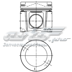 Поршень в зборі 40448601 KOLBENSCHMIDT