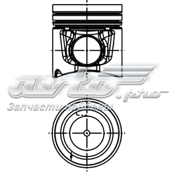 Поршень на 1 цилиндр 40666600 Kolbenschmidt