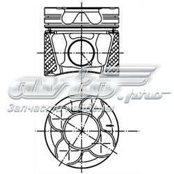 99777600 Kolbenschmidt pistão do kit para 1 cilindro, std
