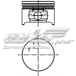 Поршня, 1-й ремонт (+0,25) 40277610 KOLBENSCHMIDT