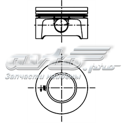 Поршень на 1 цилиндр 40309600 Kolbenschmidt