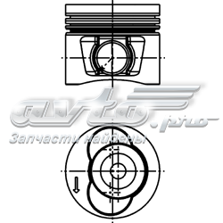 Поршня на 1 циліндр, STD 40715600 KOLBENSCHMIDT
