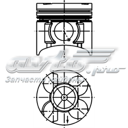 40391620 Kolbenschmidt pistão do kit para 1 cilindro, 2ª reparação ( + 0,50)