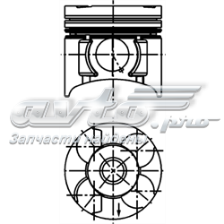 Поршня, 2-й ремонт (+0,50) 40392620 KOLBENSCHMIDT