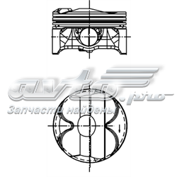 Поршень на 1 цилиндр 40407600 Kolbenschmidt