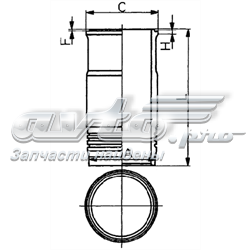 Гільза циліндра 89464110 KOLBENSCHMIDT