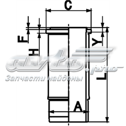 Гільза циліндра 89497110 KOLBENSCHMIDT