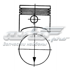 Поршень на 1 цилиндр 92282604 Kolbenschmidt