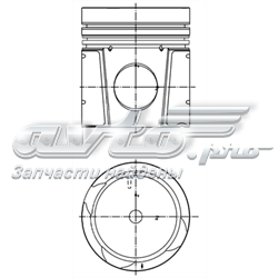 Поршня на 1 циліндр, STD 40550600 KOLBENSCHMIDT