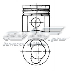 Поршень на 1 цилиндр 90048600 Kolbenschmidt