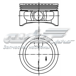 622049 Opel pistão do kit para 1 cilindro, std