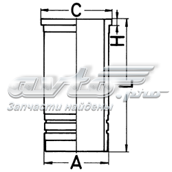 Гільза циліндра 89862110 KOLBENSCHMIDT