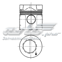 Поршень в комплекті на 1 циліндр, STD 94333600 KOLBENSCHMIDT