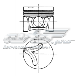 Поршень на 1 цилиндр 94347600 Kolbenschmidt