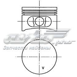 99646600 Kolbenschmidt поршень в комплекте на 1 цилиндр, std