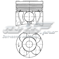 Поршня, 2-й ремонт (+0,50) 41071620 KOLBENSCHMIDT
