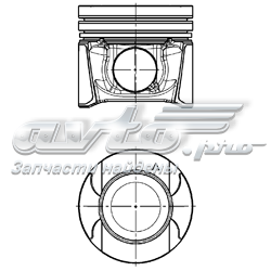 Поршень на 1 цилиндр 97504600 Kolbenschmidt