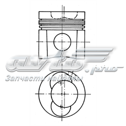 94412600 Kolbenschmidt pistão do kit para 1 cilindro, std