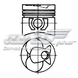 Поршня, 2-й ремонт (+0,50) 93444620 KOLBENSCHMIDT