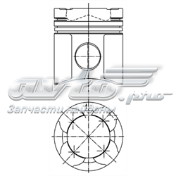 94850600 Kolbenschmidt pistão do kit para 1 cilindro, std